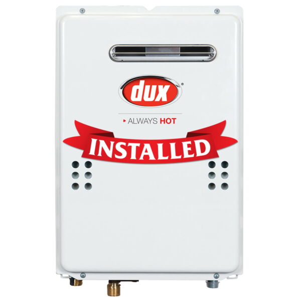 Dux 26L Continuous Flow Natural Gas Hot Water System Installed