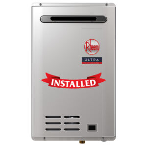 Rheem 28L Gas Continuous Flow Water Heater Installed